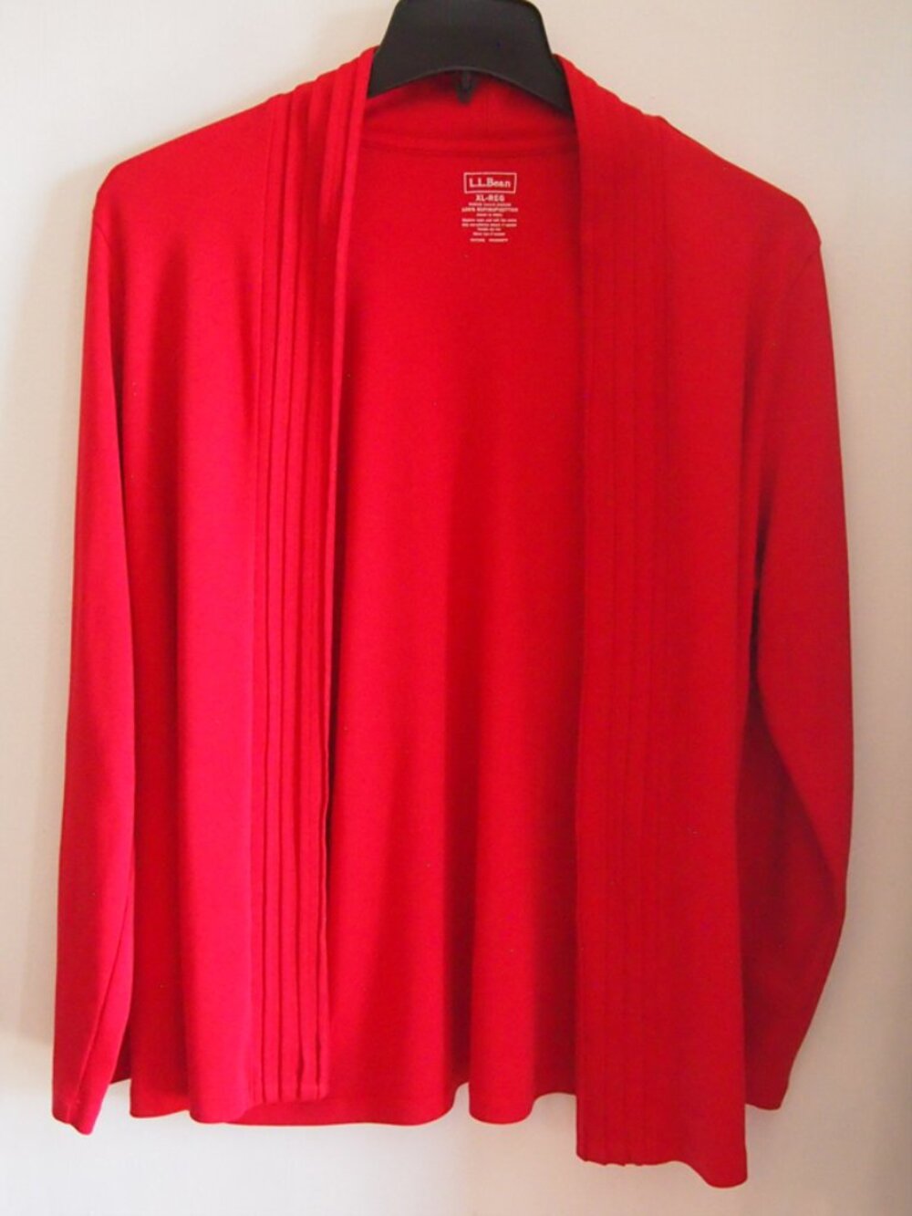 L.L.Bean ladies Open Cardigan XL - Pima Cotton knit cardigan